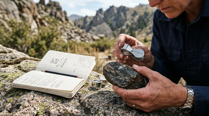 Rock sample analysis