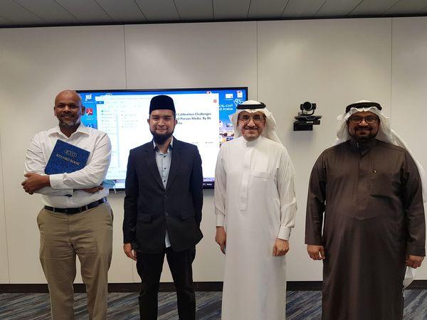 Group photo with international colleagues in Saudi Arabia